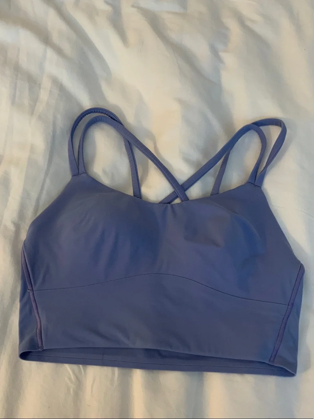 lululemon athletica Strappy Sports Bra in Periwinkle Blue